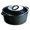 Lodge Cast Iron Dutch Oven with Dual Handles, Pre-Seasoned Cooking and Serving Pot, 5-Quart